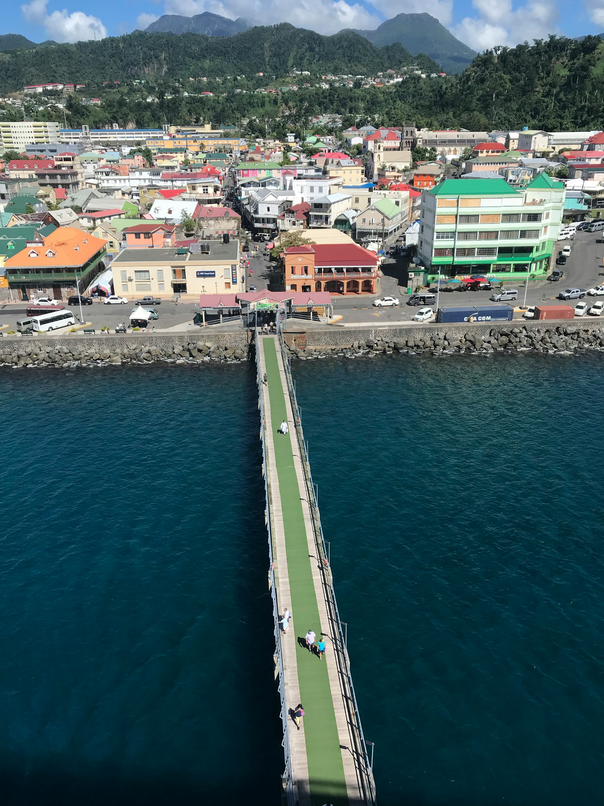 Pier into Roseau Dominica