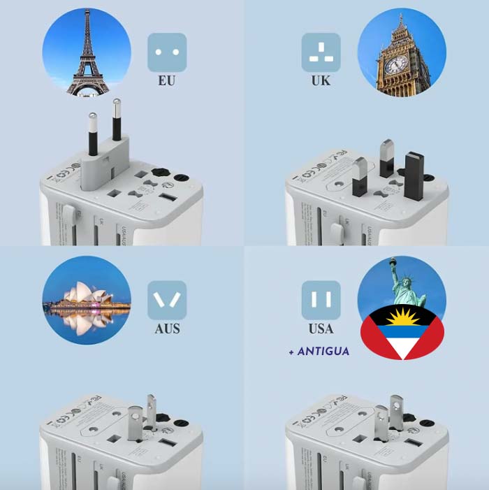 Europe Type C and Type F plug