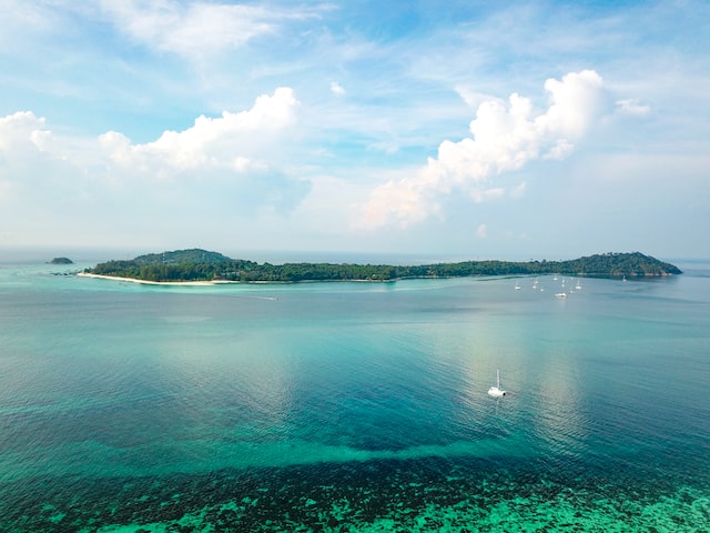 Koh Lipe Seen From Chado Cliff at Koh Adang, Adang Island Resort, Thailand